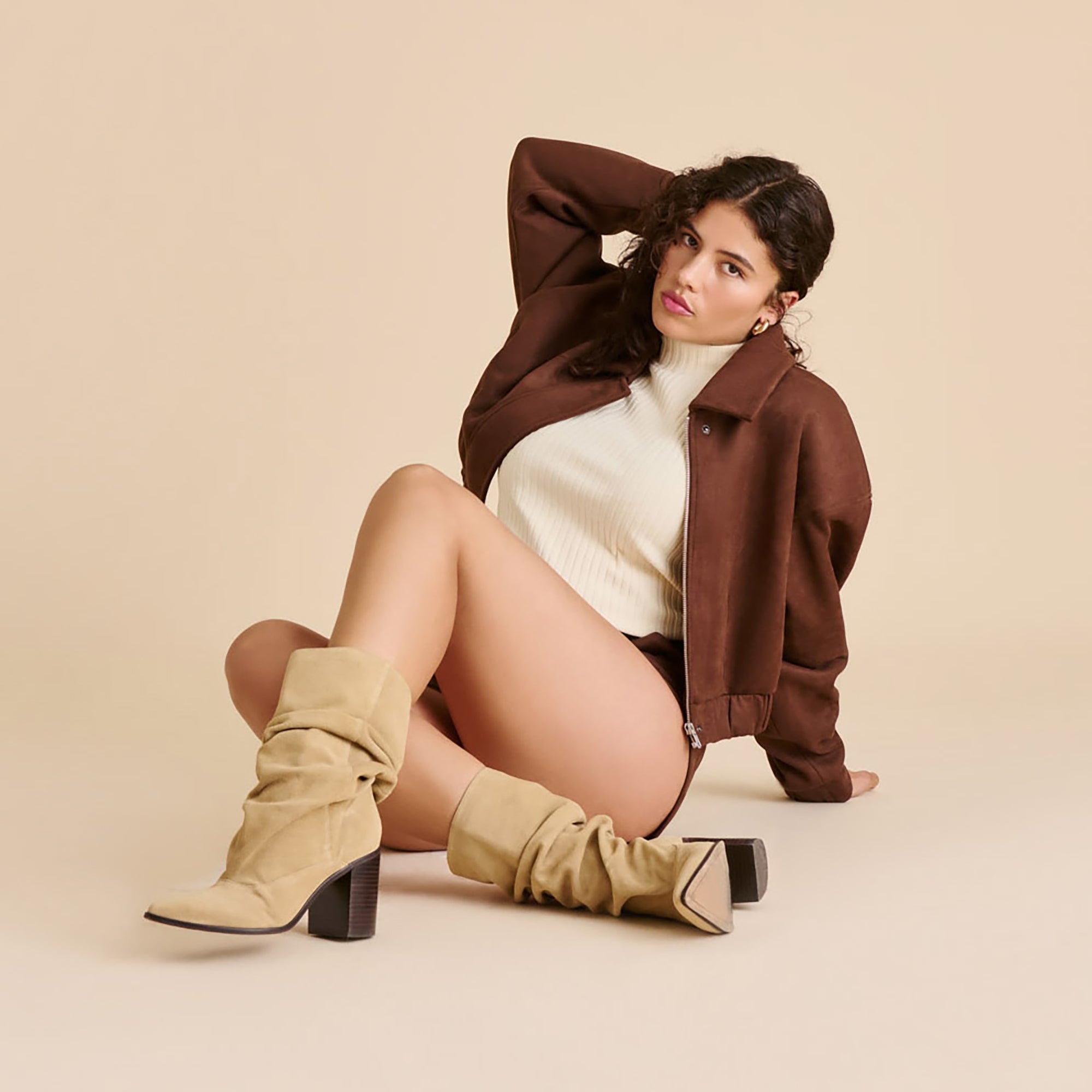 TALINA BOOTS DK TAUPE SUEDE