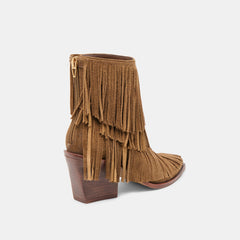 TOREY BOOTIES CHESTNUT SUEDE