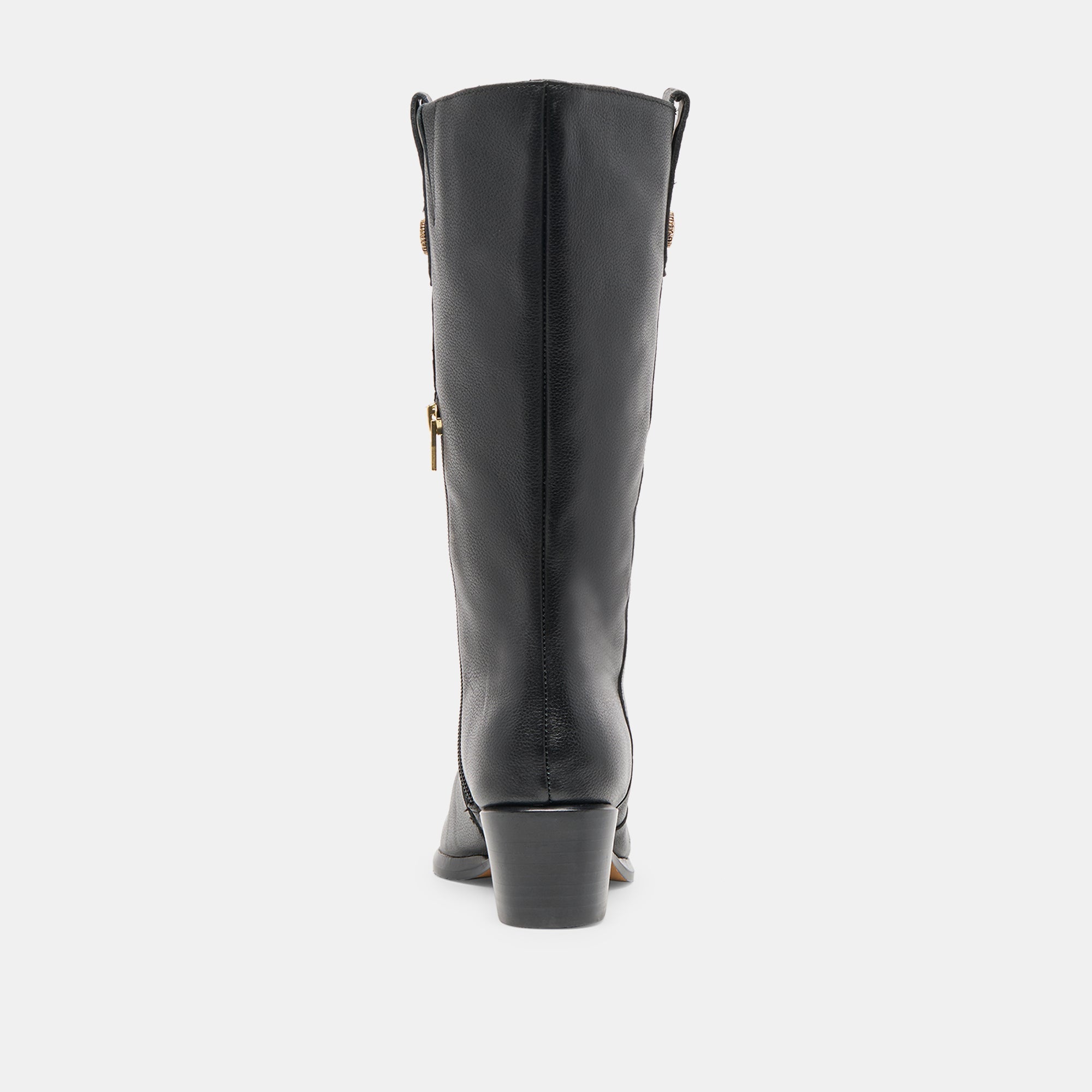 VERN WIDE CALF BOOTS BLACK LEATHER