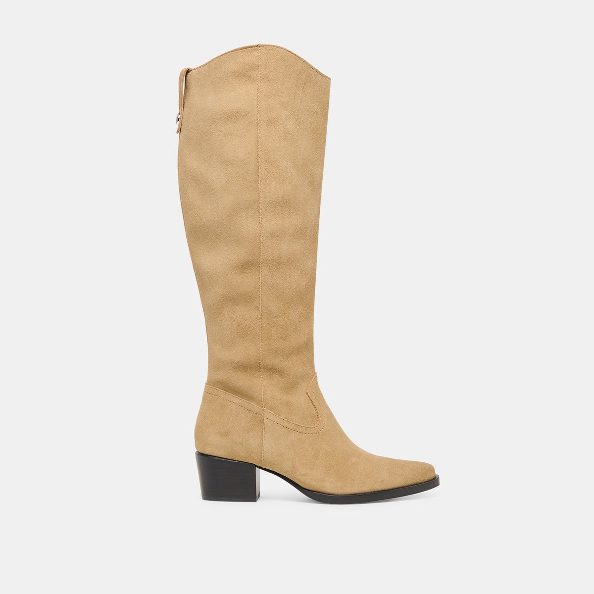 VIRONA H2O WIDE CALF BOOTS DK TAUPE SUEDE