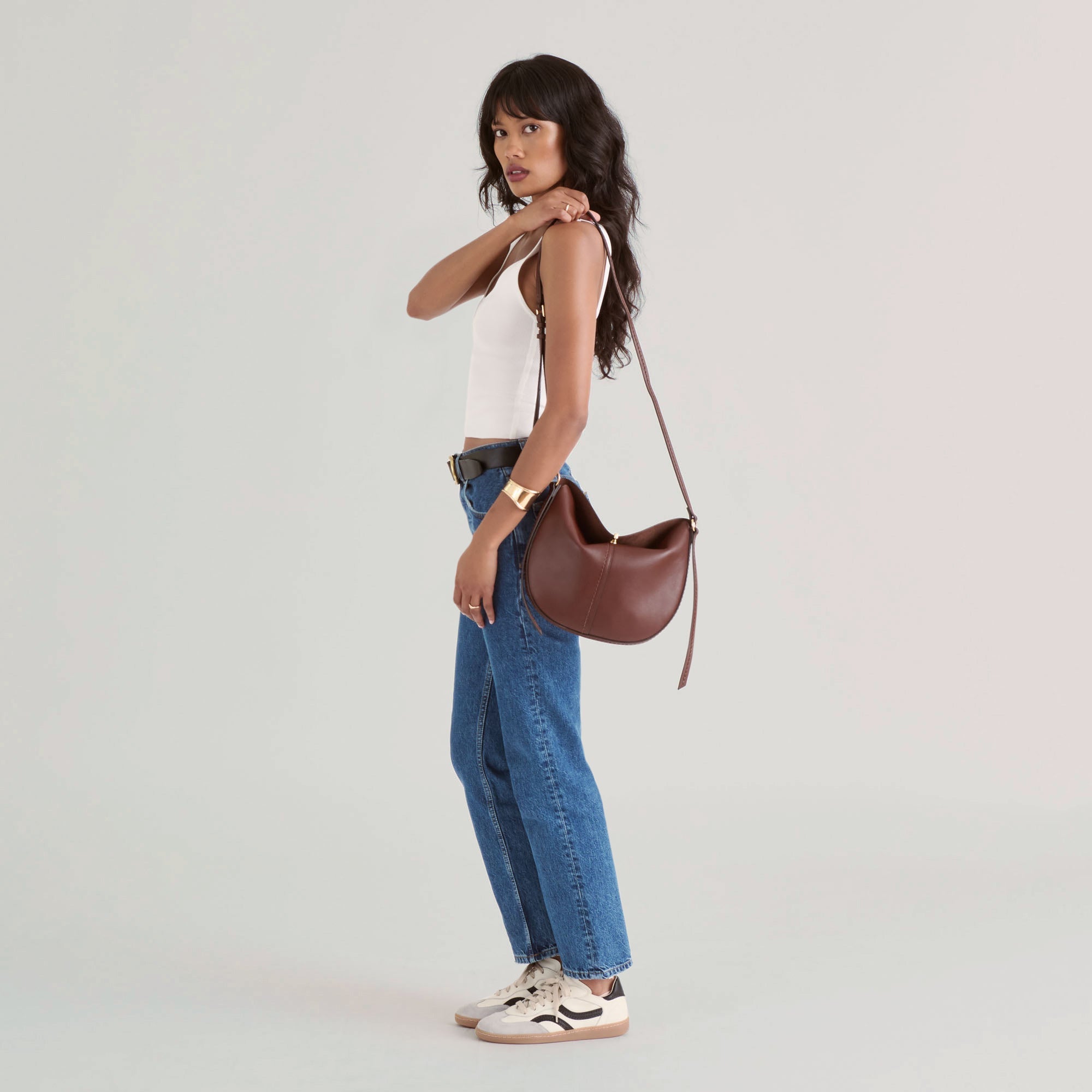 BURANO CROSSBODY BROWN LEATHER