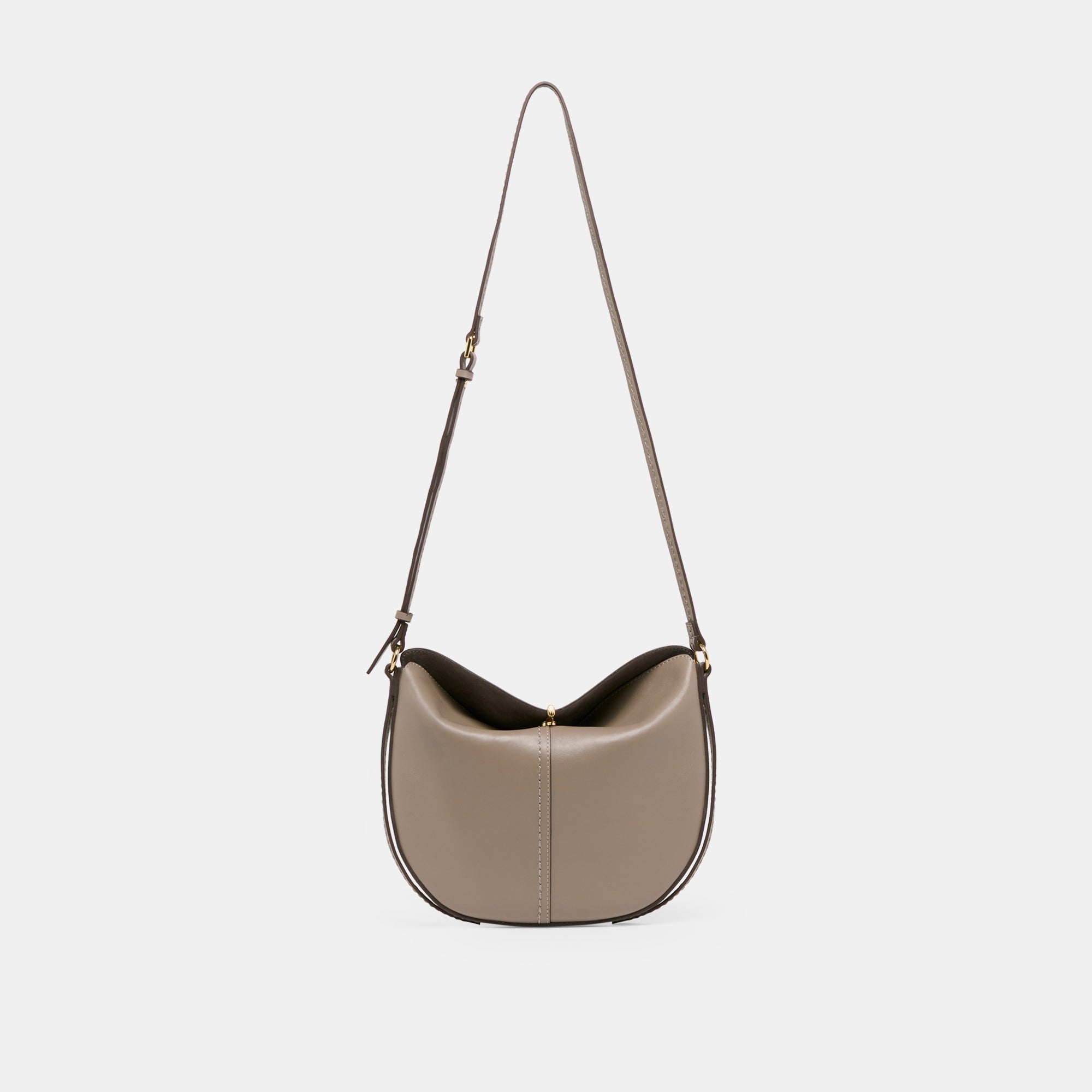 BURANO CROSSBODY GREY LEATHER
