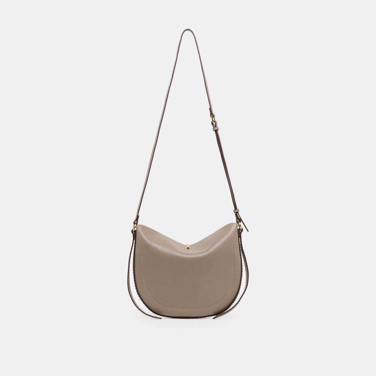 BURANO CROSSBODY GREY LEATHER