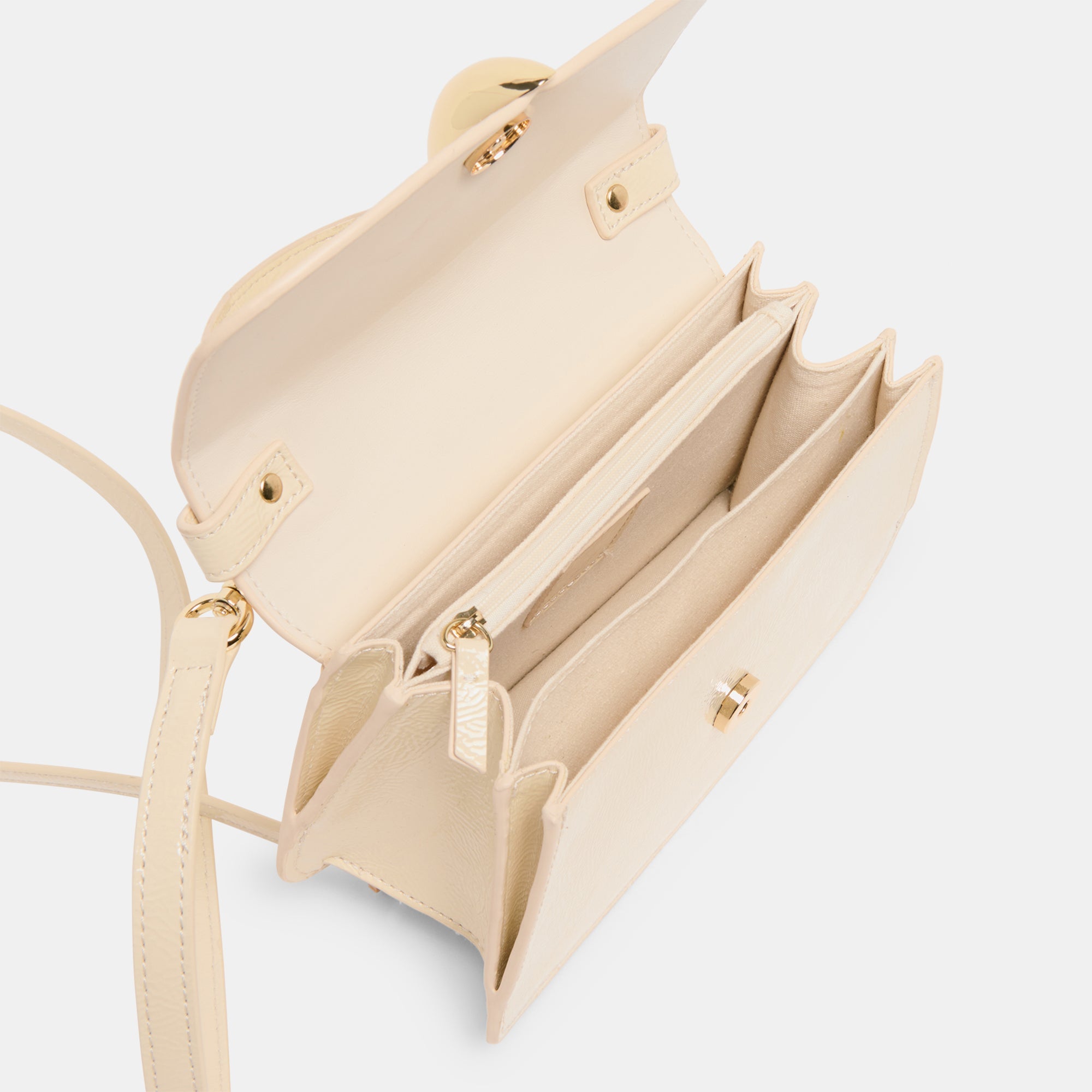 LUCIA CROSSBODY CREME CRACKLED STELLA