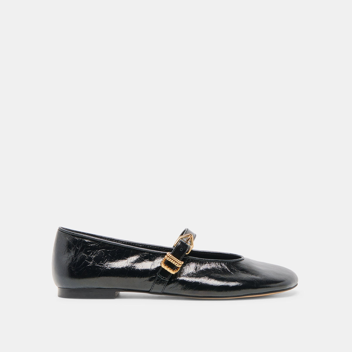ALIZZA BALLET FLATS MIDNIGHT CRINKLE PATENT
