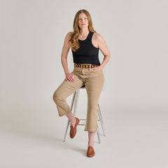 ARMOND FLATS COGNAC WOVEN LEATHER