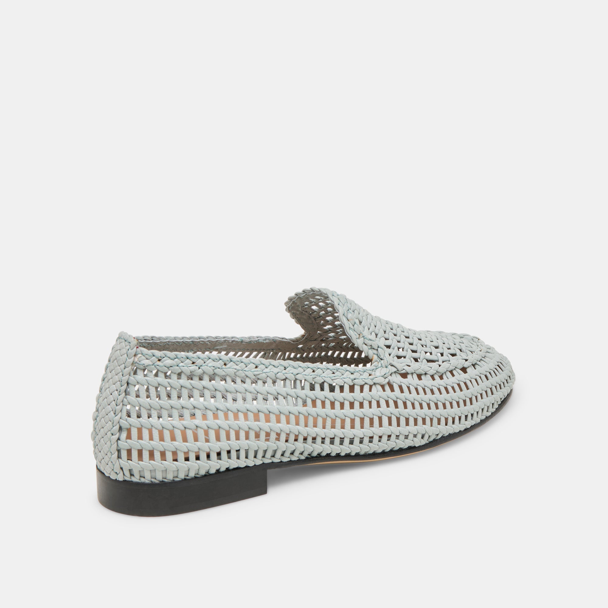 ARMOND FLATS SKY BLUE WOVEN LEATHER