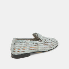 ARMOND FLATS SKY BLUE WOVEN LEATHER