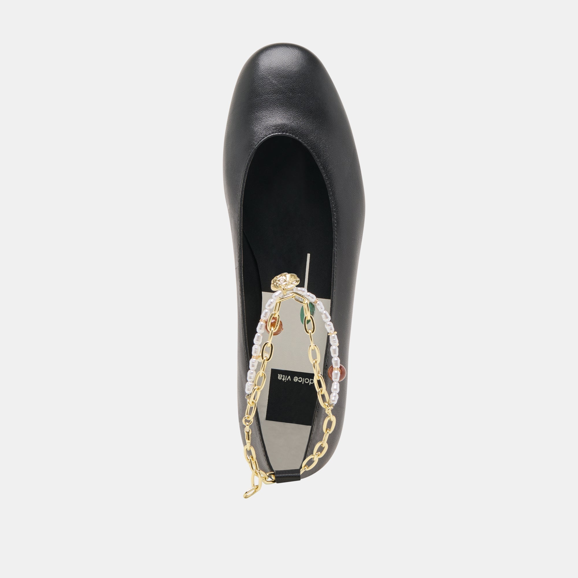 BAIDEN BALLET FLATS BLACK LEATHER