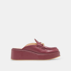 DORREL LOAFERS MAROON LEATHER
