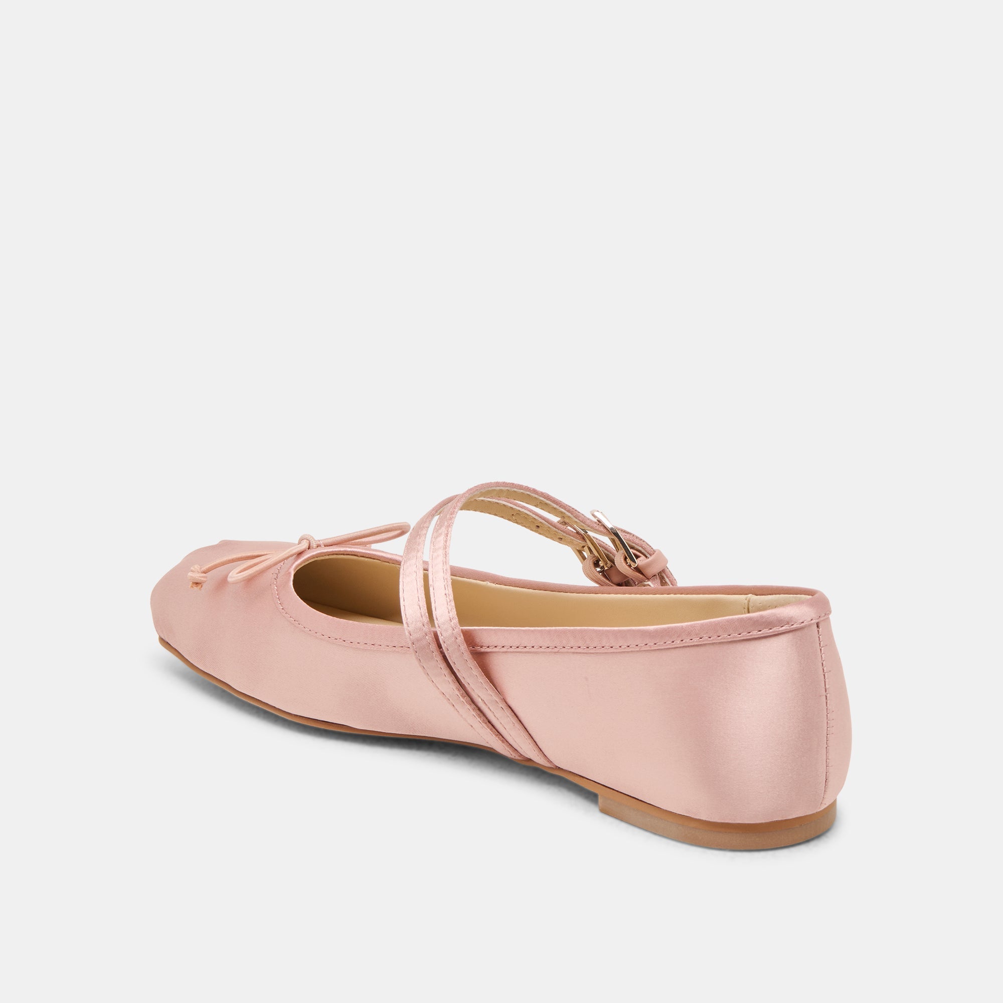 GIBSEN BALLET FLATS BLUSH SATIN