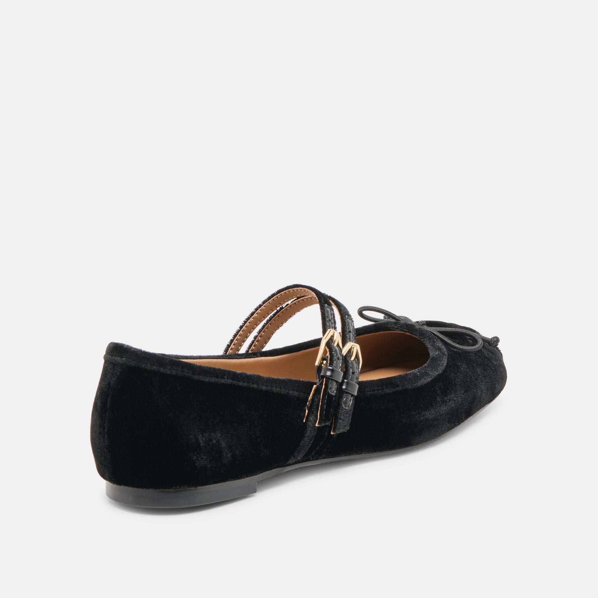 GIBSEN BALLET FLATS NERO VELVET
