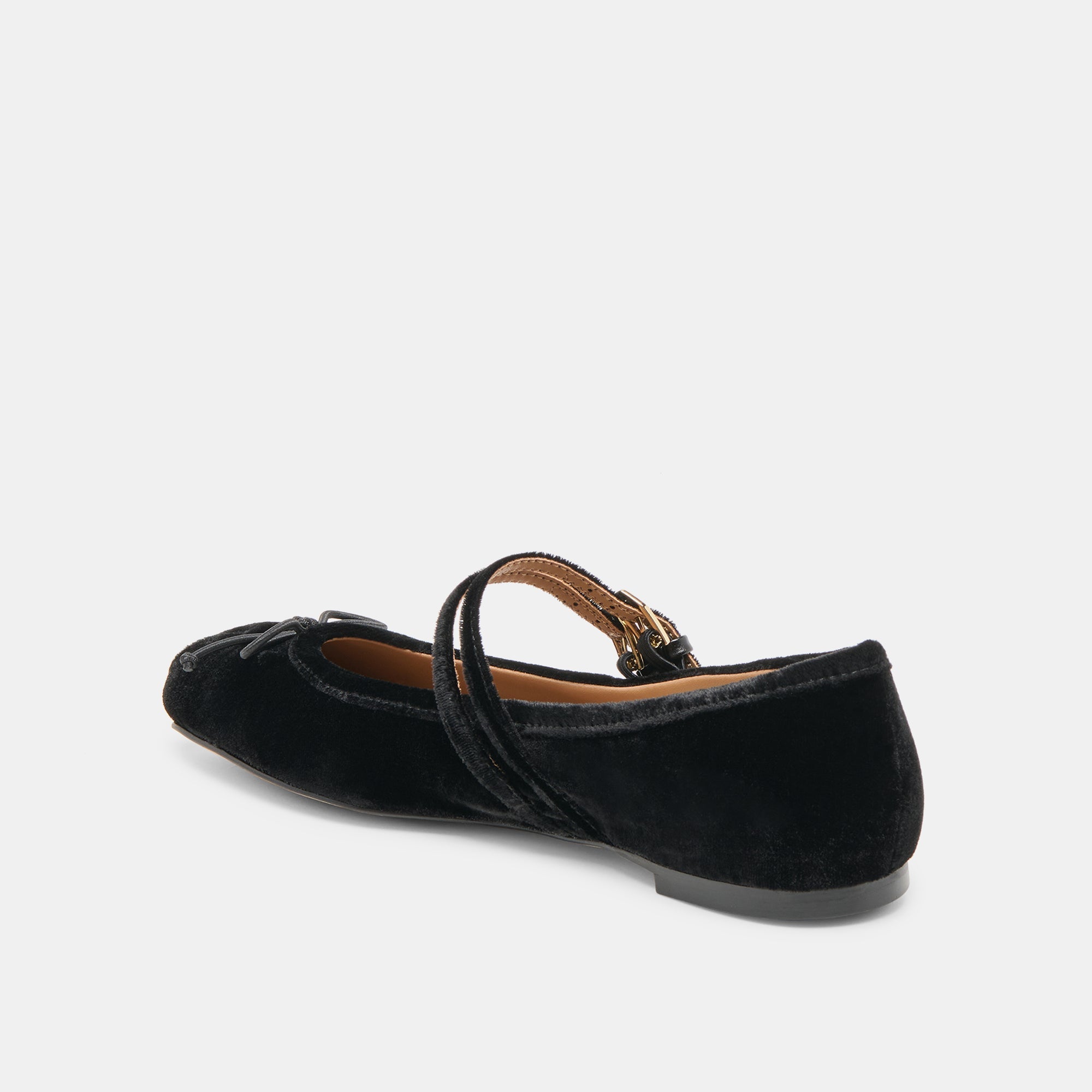 GIBSEN BALLET FLATS NERO VELVET