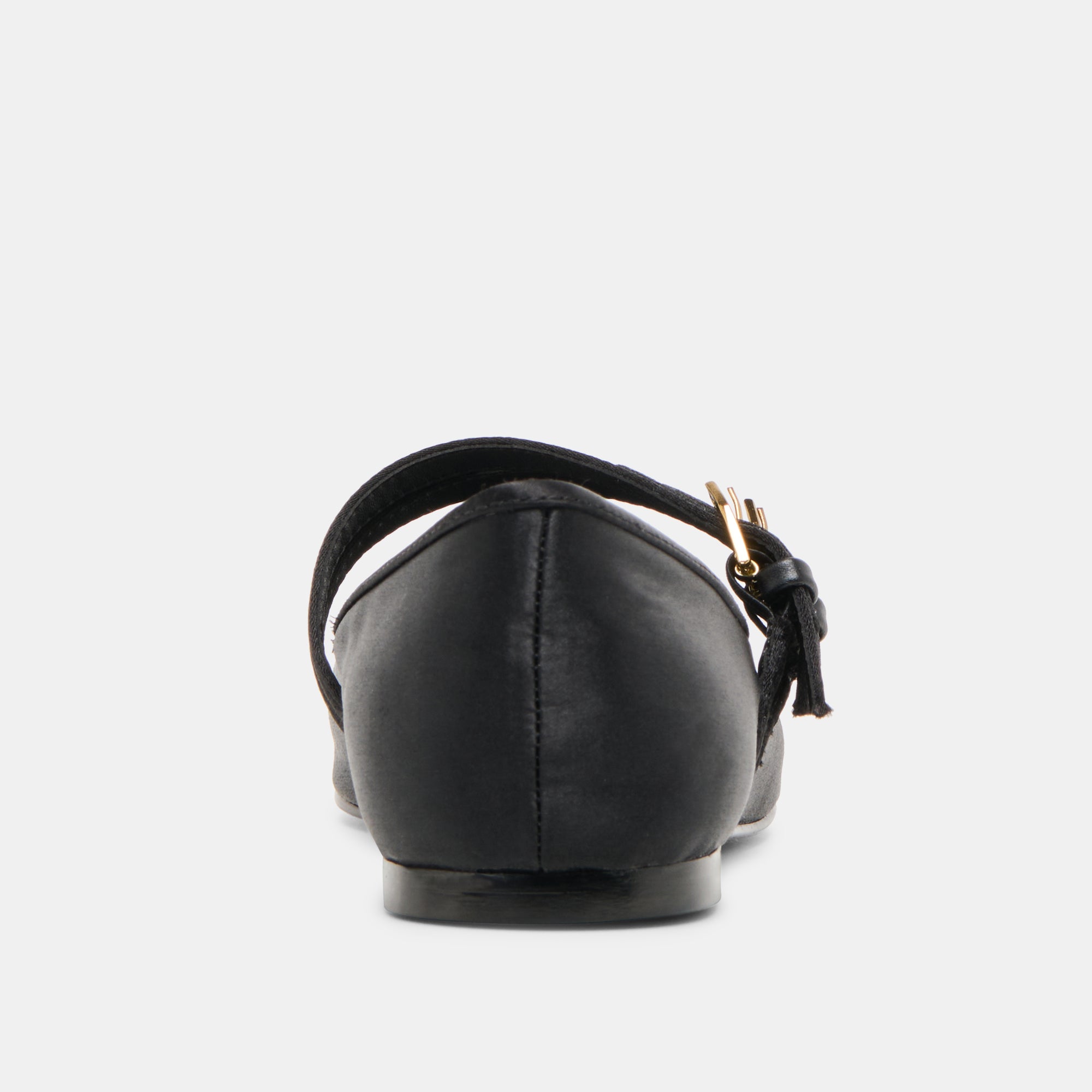 GIBSEN BALLET FLATS ONYX SATIN