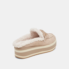 JAMEY PLUSH SNEAKERS TAUPE SUEDE