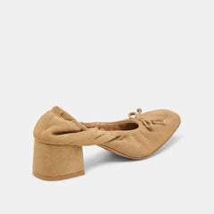 KARMIN HEELS DK TAUPE SUEDE