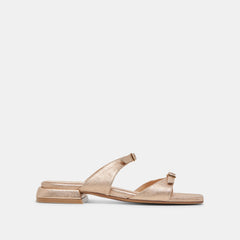 LAVERN SANDALS GOLD METALLIC LEATHER