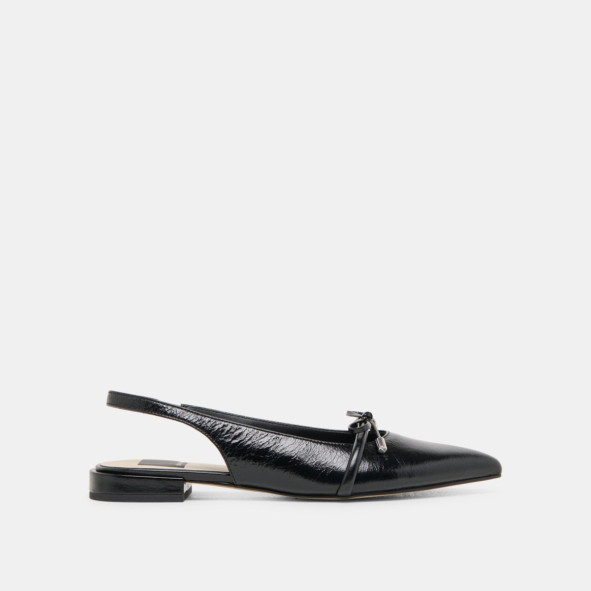 PAYGE FLATS MIDNIGHT CRINKLE PATENT