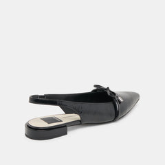 PAYGE FLATS MIDNIGHT CRINKLE PATENT