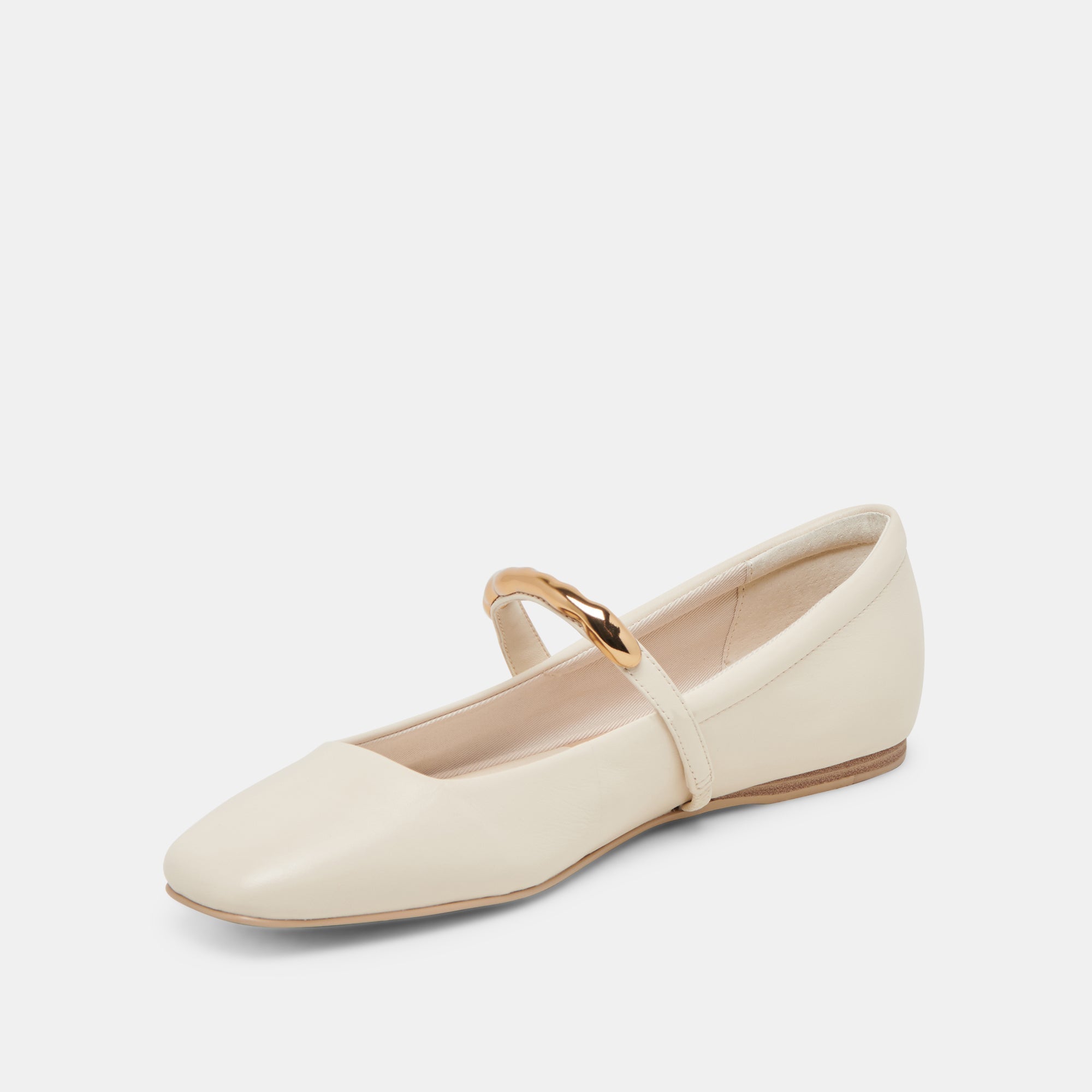 RADYA BALLET FLATS CREME LEATHER