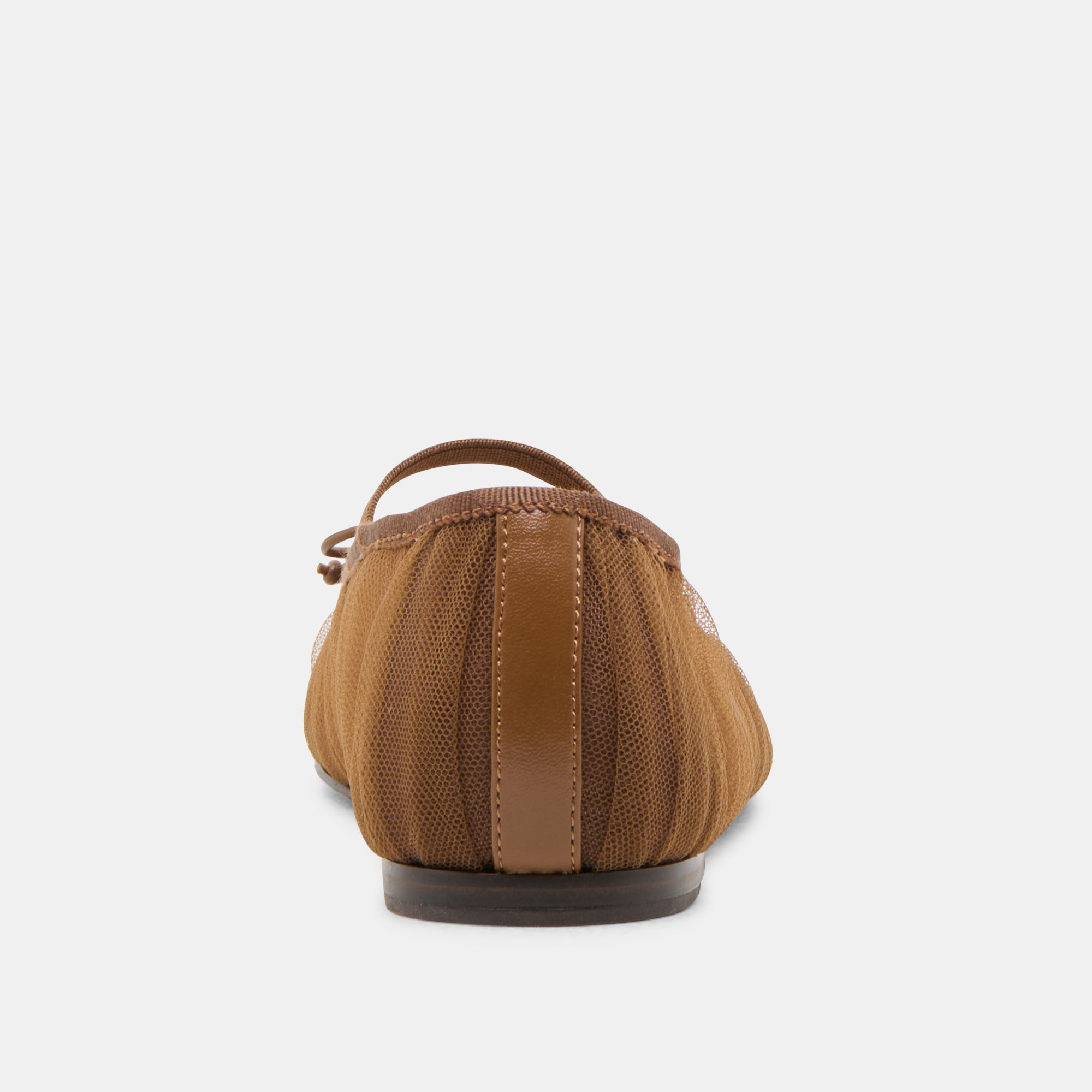 RAEVEN BALLET FLATS MID BROWN TULLE