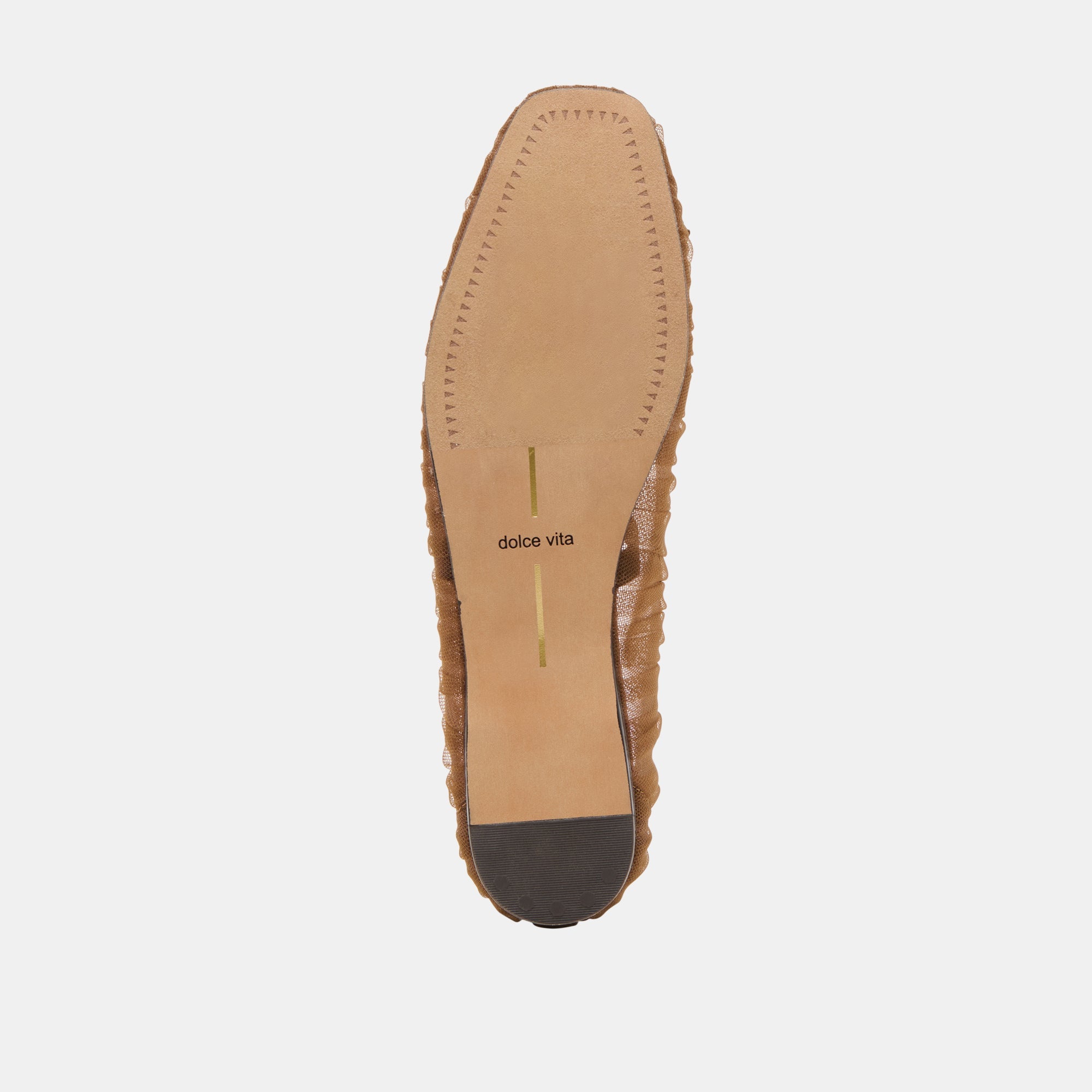 RAEVEN BALLET FLATS MID BROWN TULLE