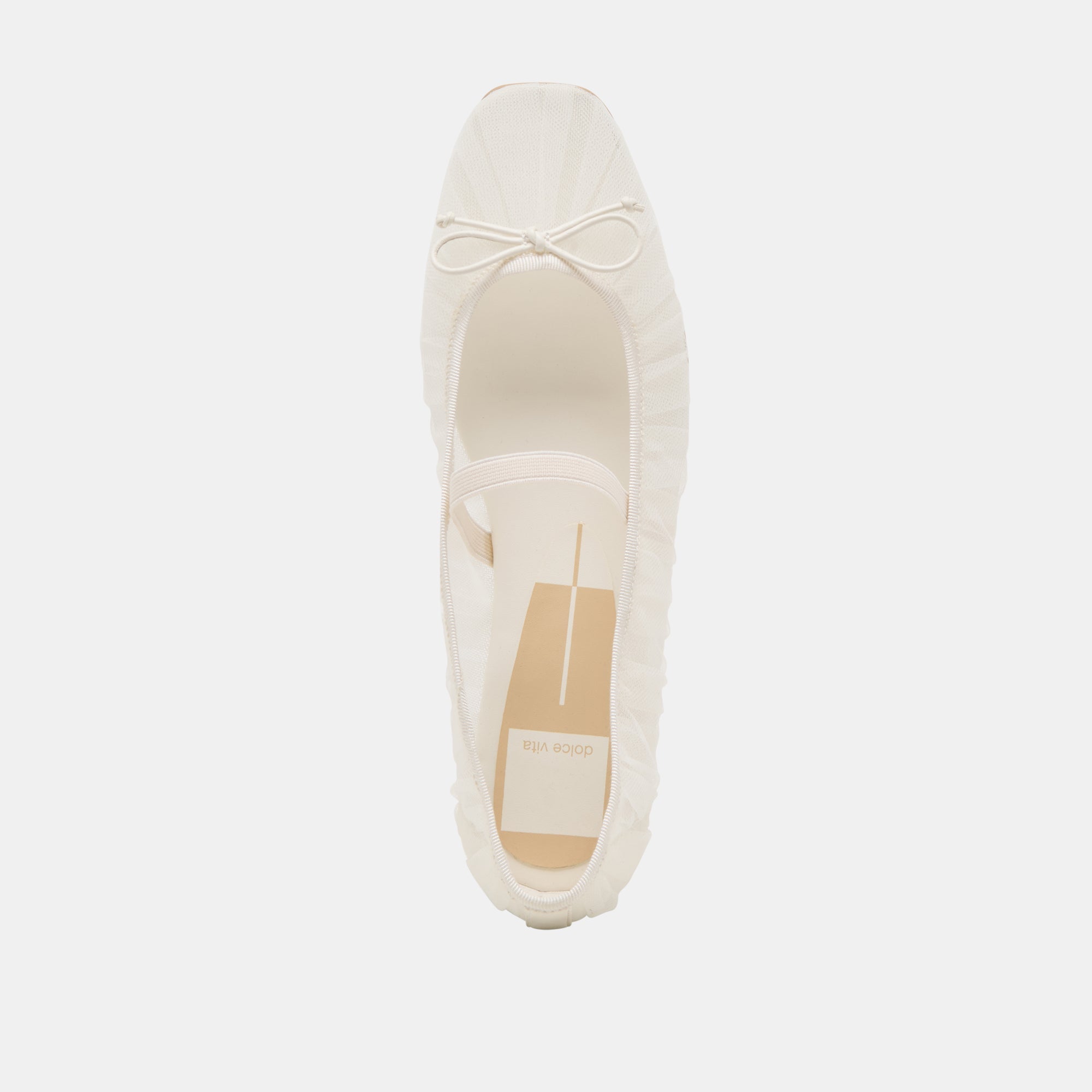RAEVEN BALLET FLATS WHITE TULLE