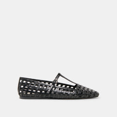 RAINS BALLET FLATS BLACK STELLA