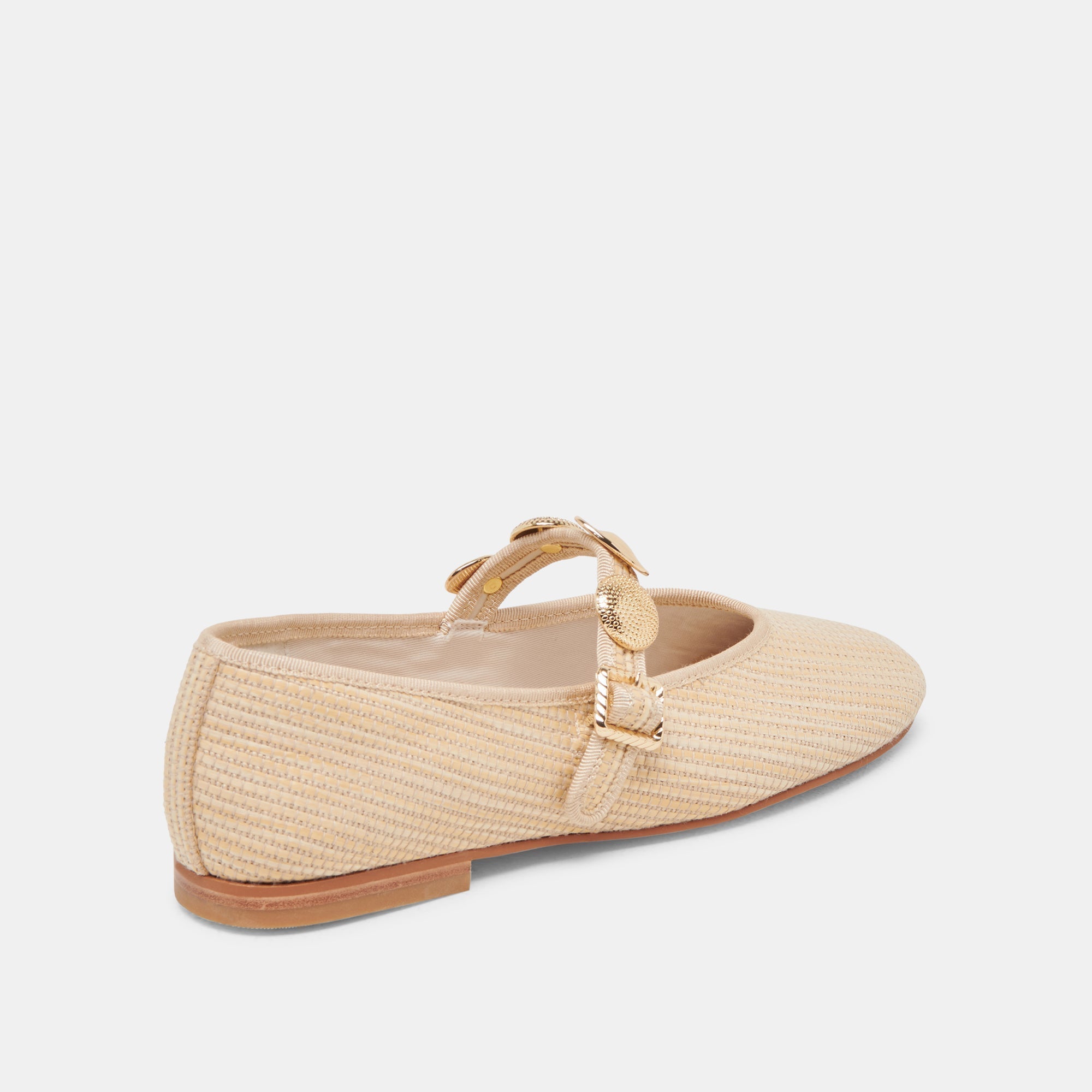 RELAN BALLET FLATS LT NATURAL RAFFIA