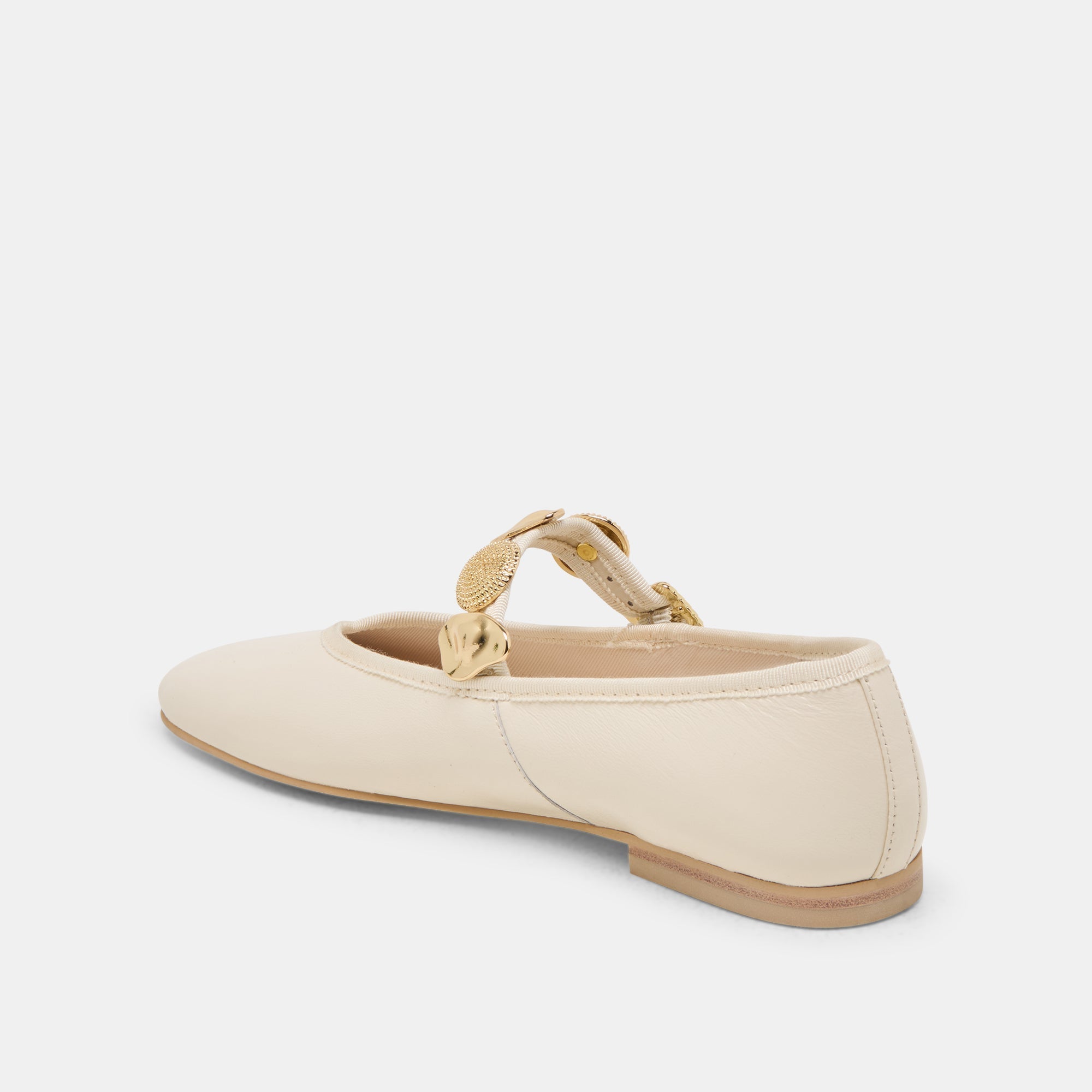 RELAN BALLET FLATS OFF WHITE LEATHER