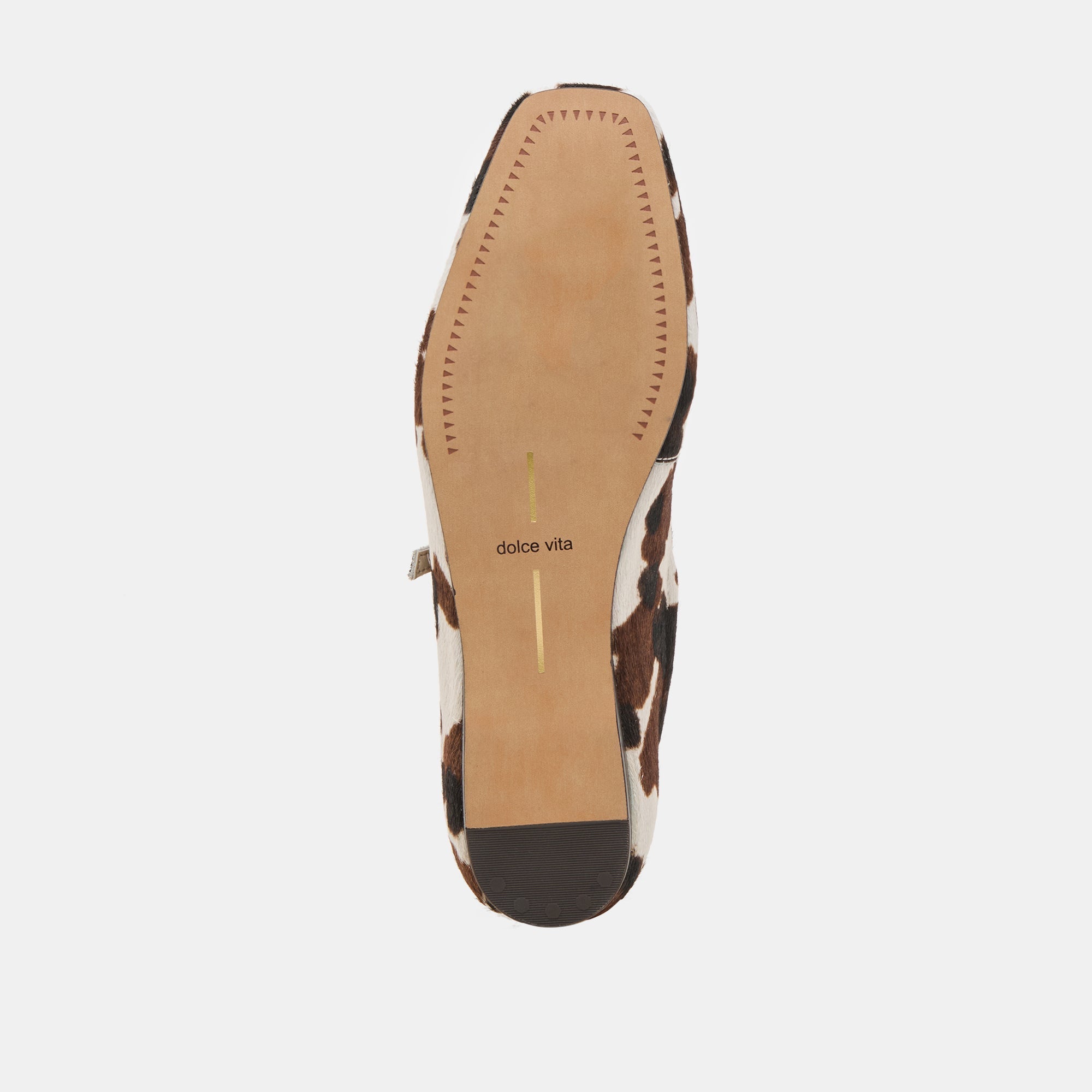 REYES BALLET FLATS COCOA TAURUS CALF HAIR