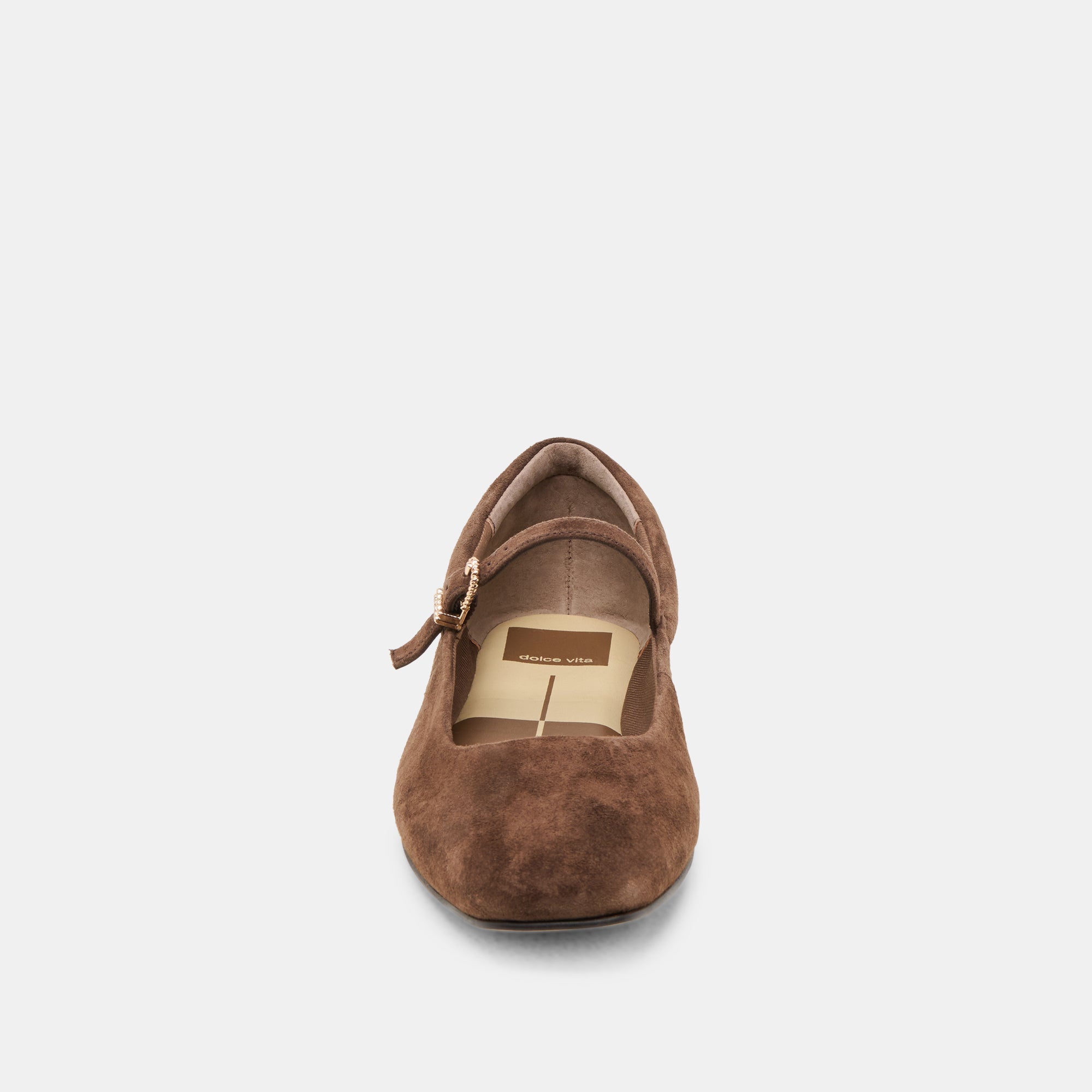 REYES BALLET FLATS DK BROWN SUEDE