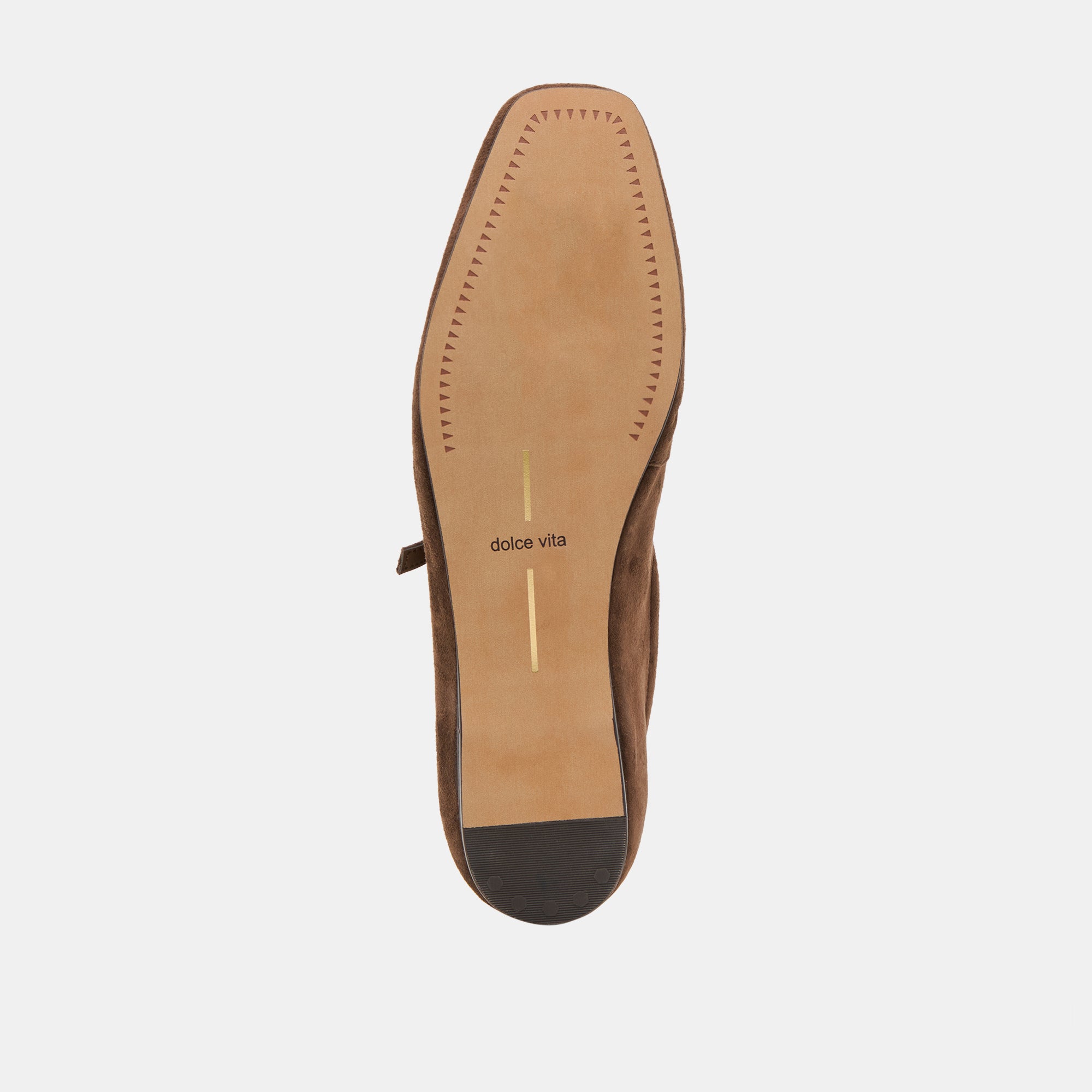 REYES BALLET FLATS DK BROWN SUEDE