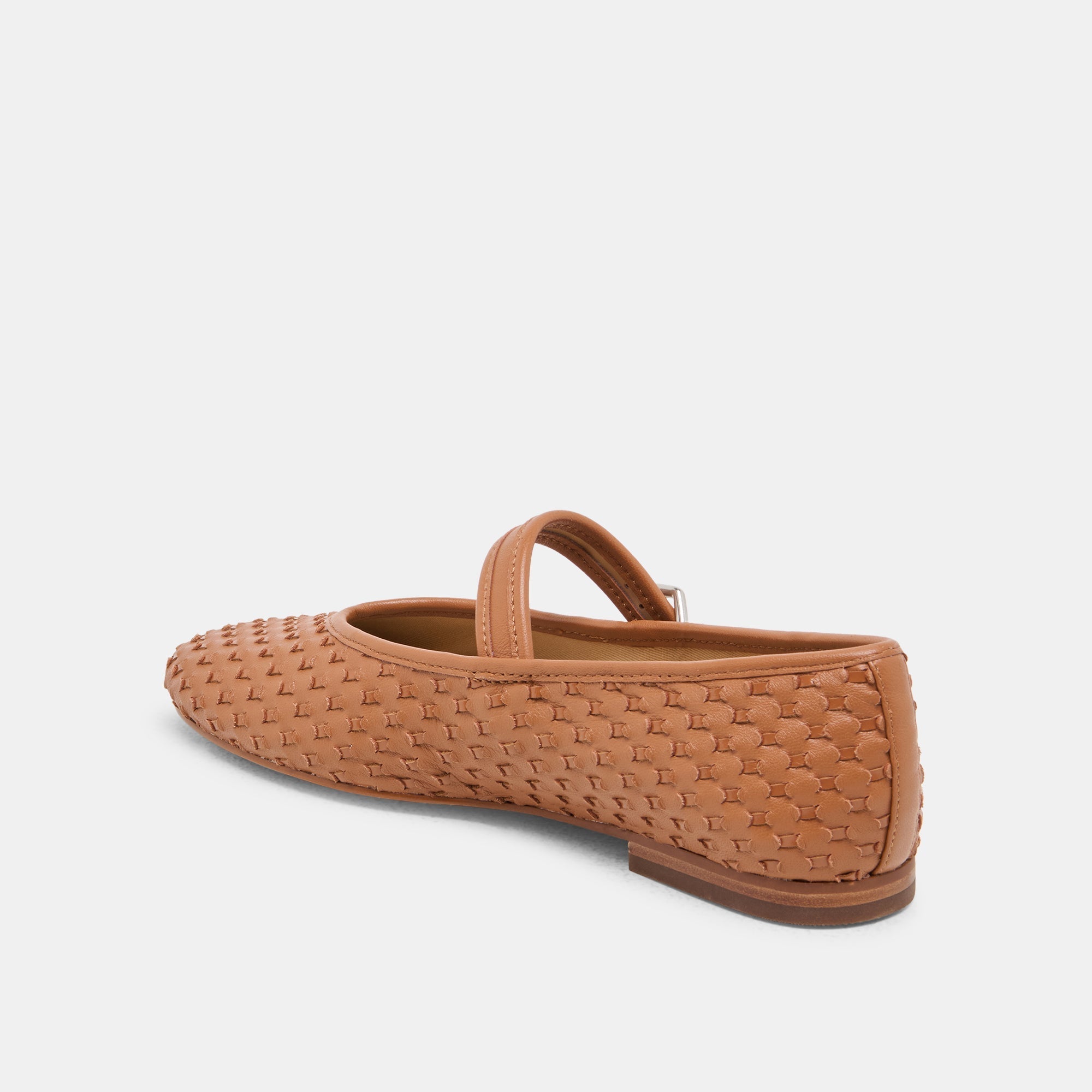 ROSLYN WOVEN BALLET FLATS SADDLE WOVEN LEATHER