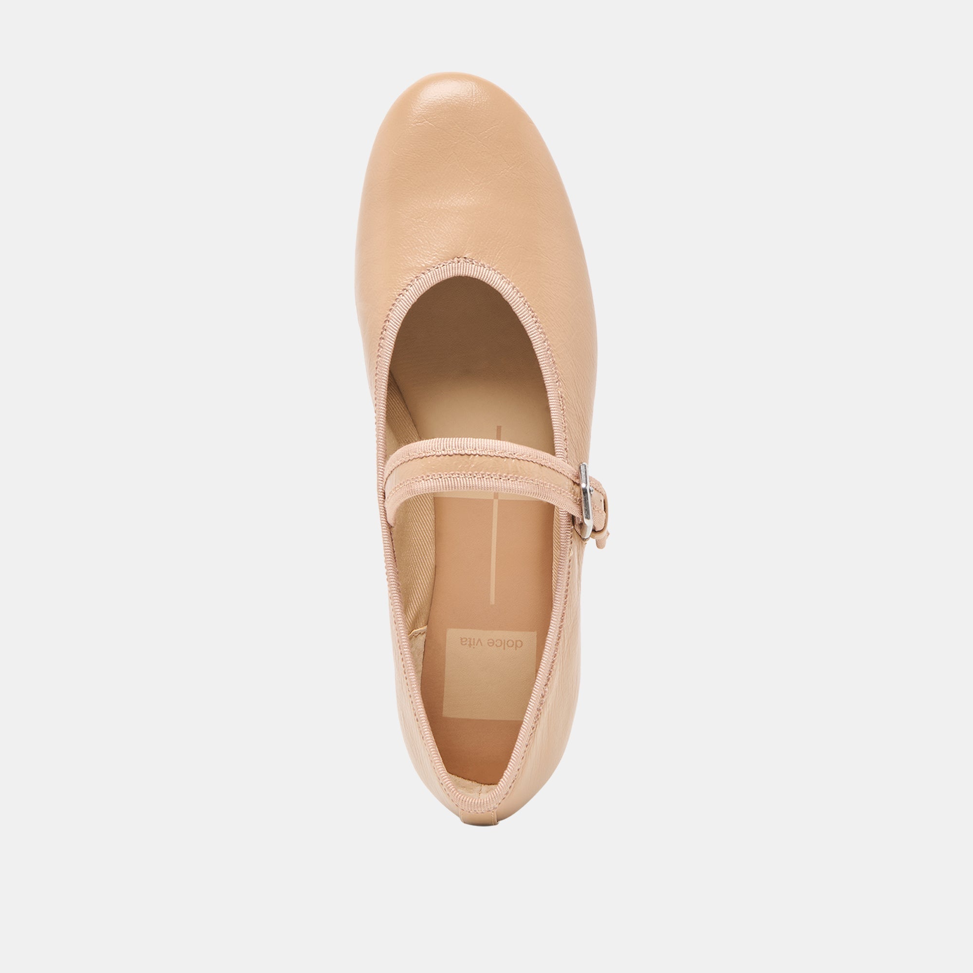 ROSLYN BALLET FLATS LIGHT TAN LEATHER