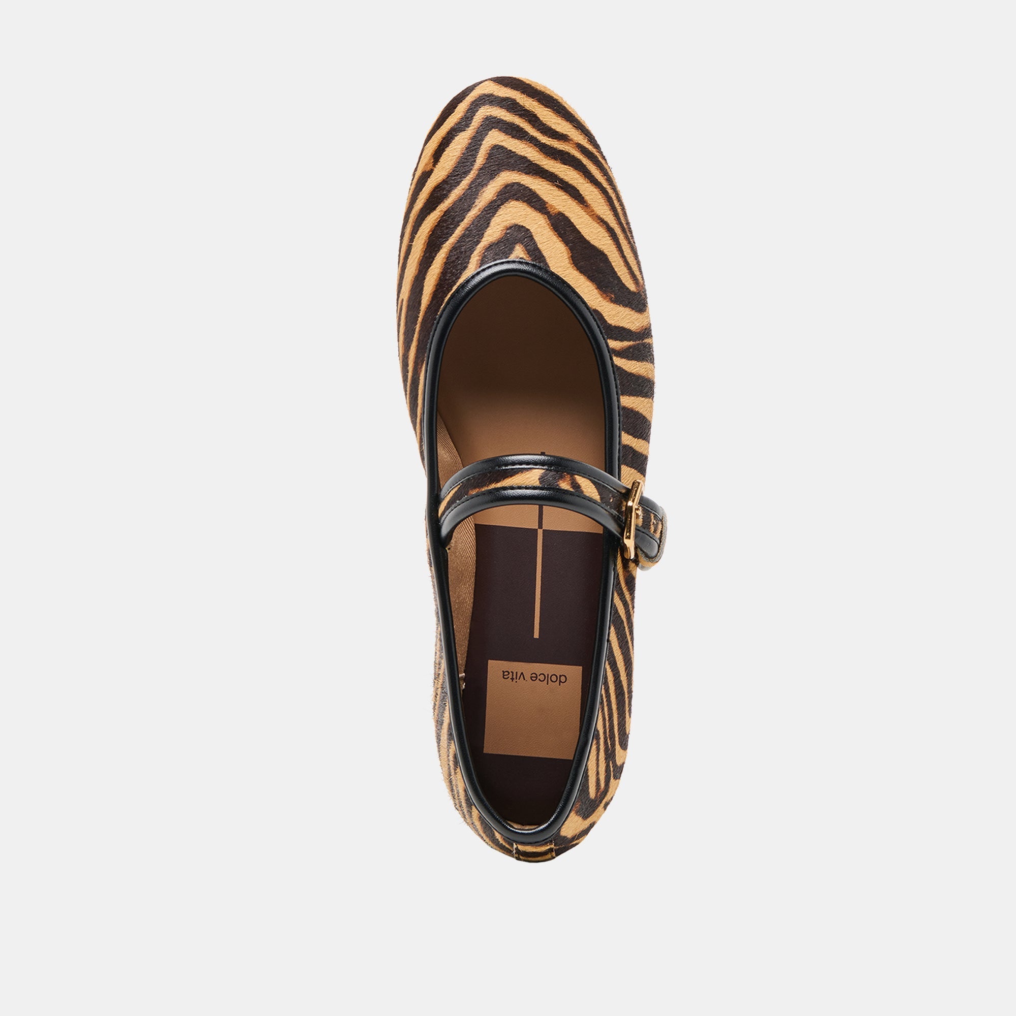 ROSLYN BALLET FLATS TIGER CALF HAIR