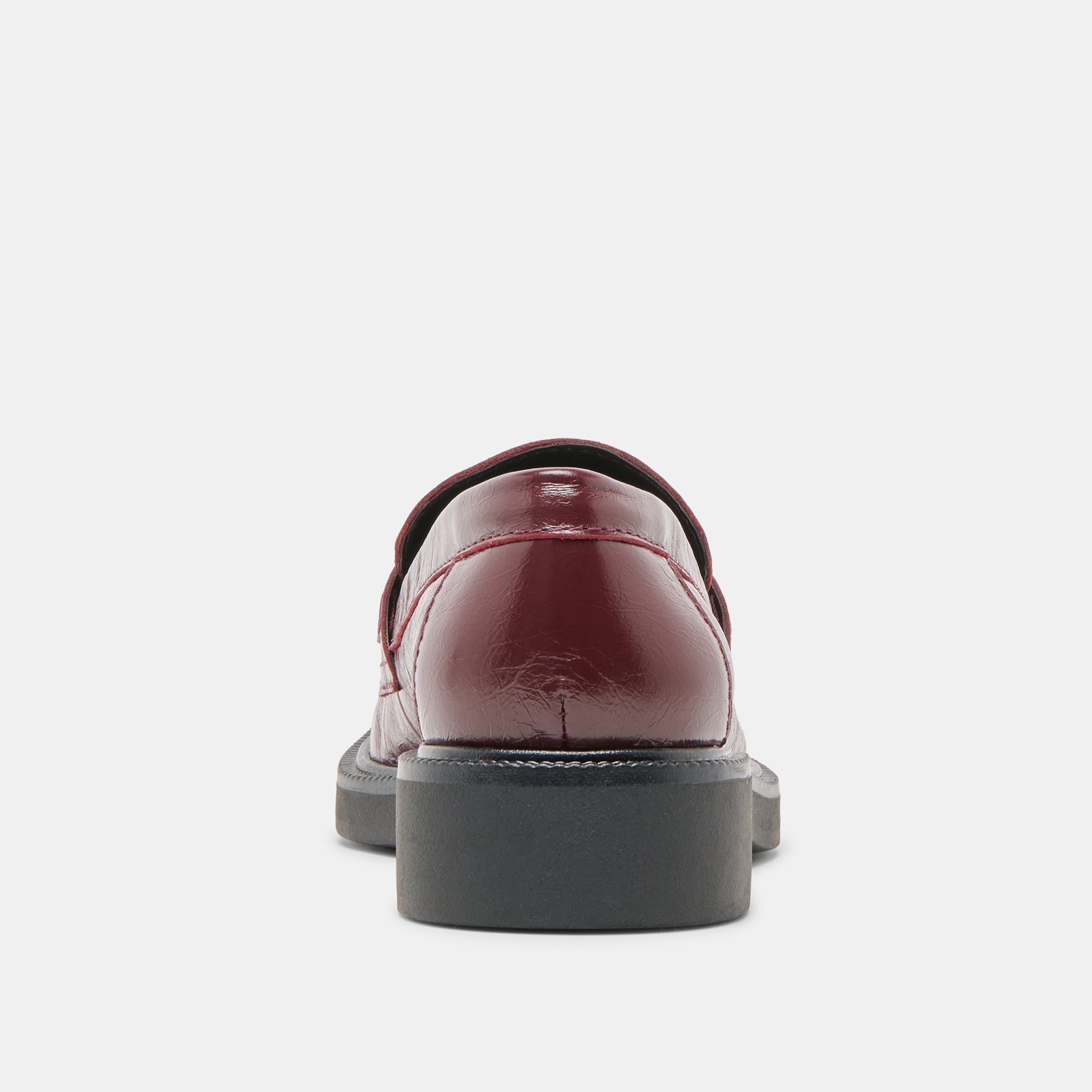 TIGGY LOAFERS OXBLOOD CRINKLE PATENT