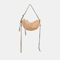 VERONA SHOULDER BAG BEIGE SUEDE