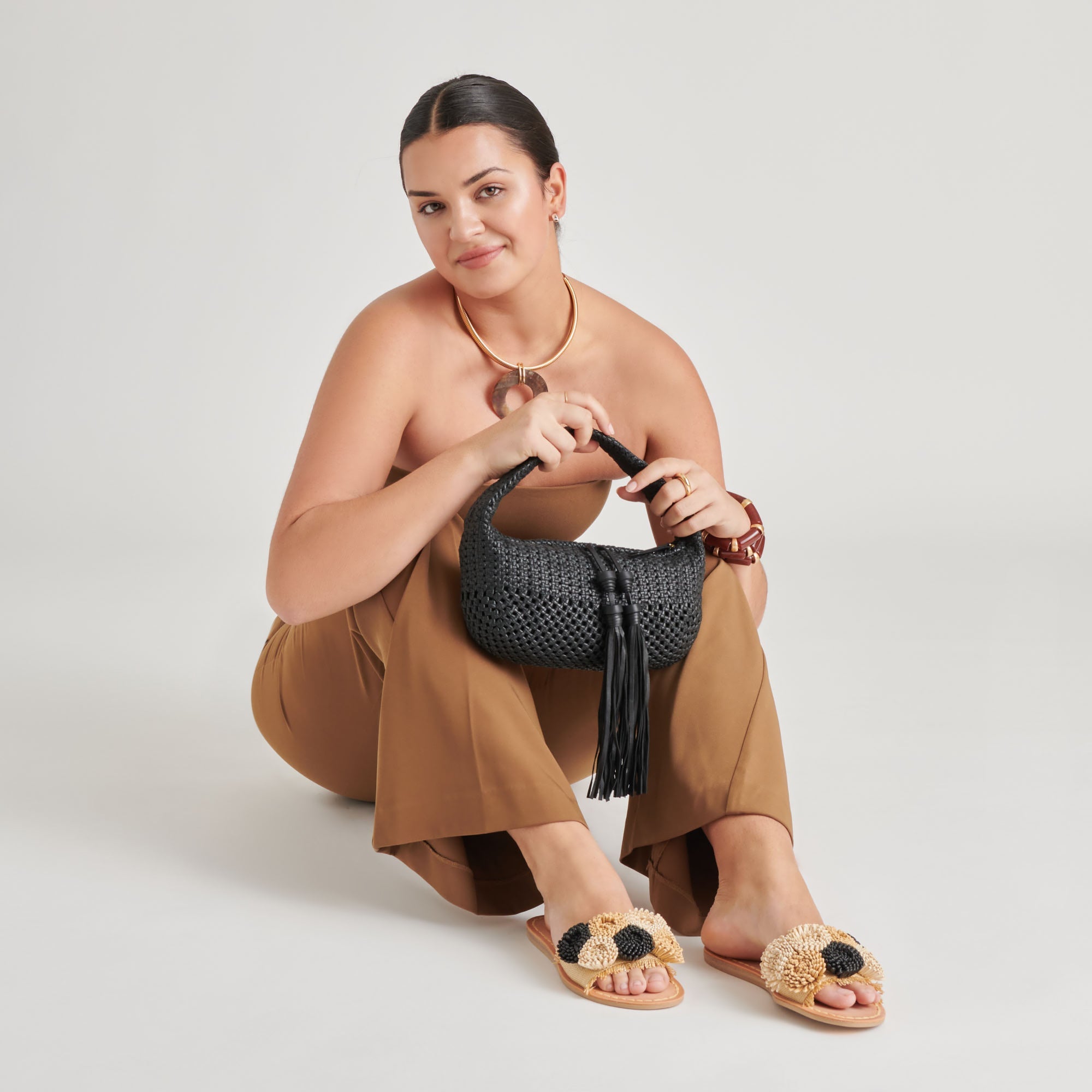 ZENIA HANDBAG BLACK LEATHER