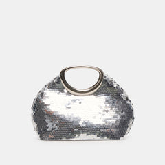 ALINA HANDBAG SILVER SEQUIN