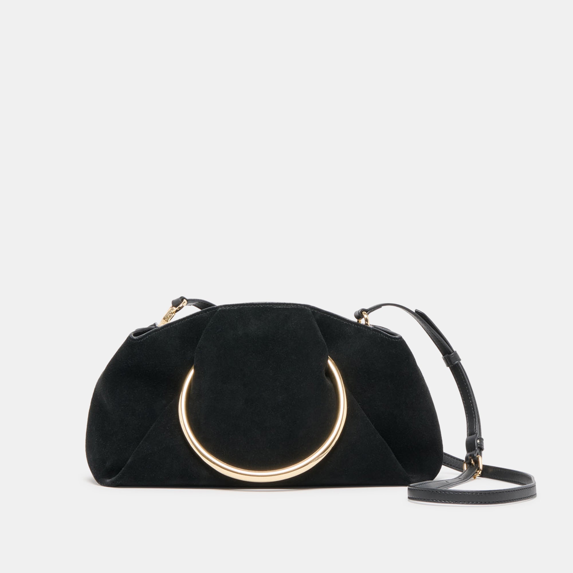 CHANNING HANDBAG BLACK SUEDE