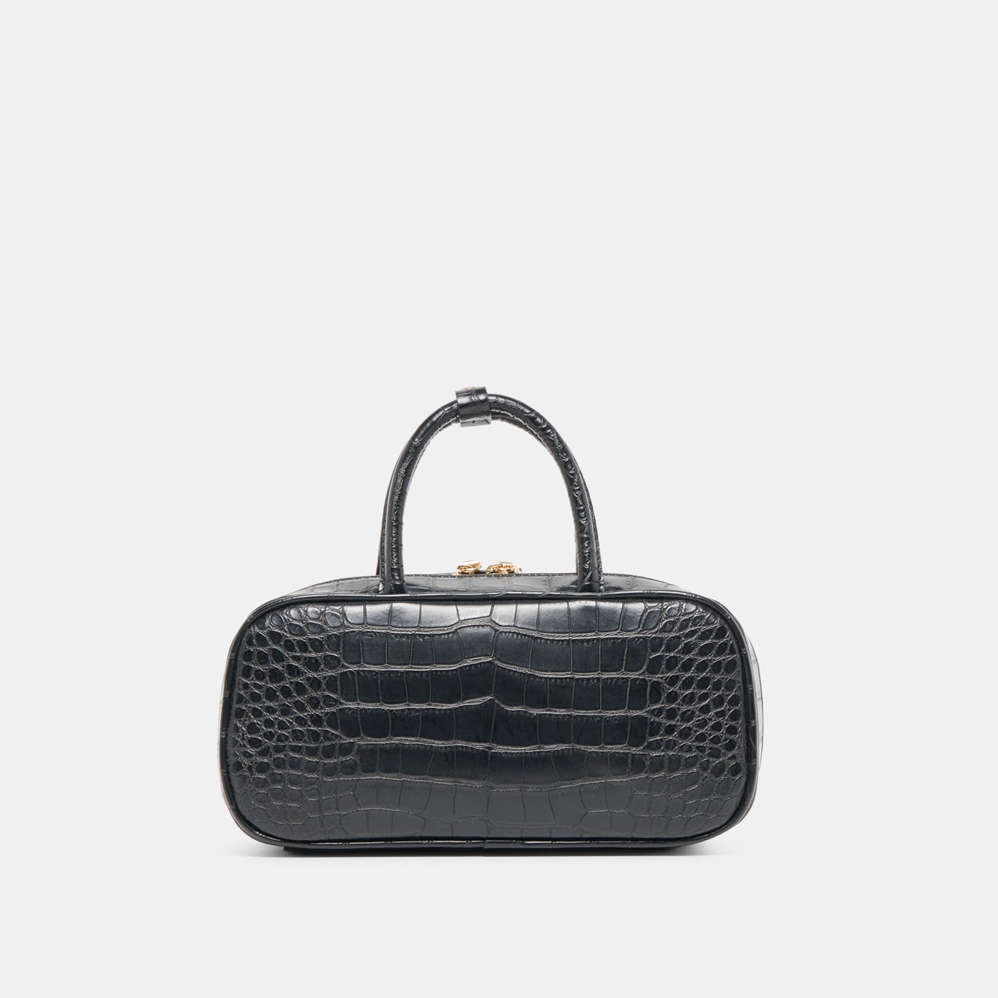 FLYN HANDBAG BLACK CROCO STELLA