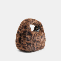 FRANKIE HANDBAG LEOPARD PLUSH
