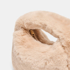FRANKIE HANDBAG NATURAL PLUSH