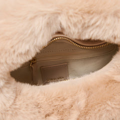 FRANKIE HANDBAG NATURAL PLUSH
