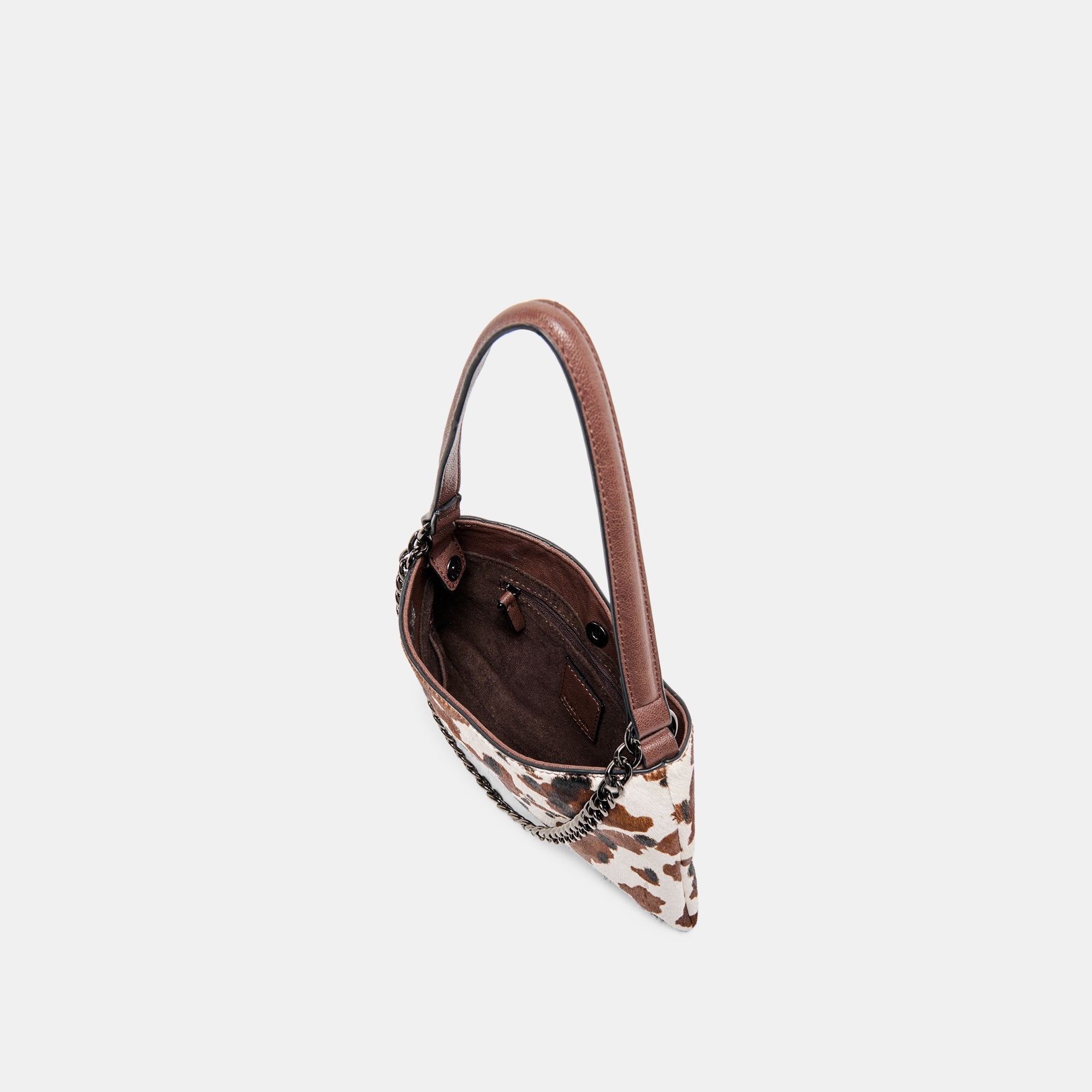 JAGGER SHOULDER BAG COCOA CALF HAIR
