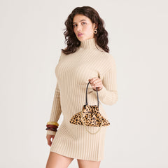 JAGGER SHOULDER BAG LEOPARD CALF HAIR