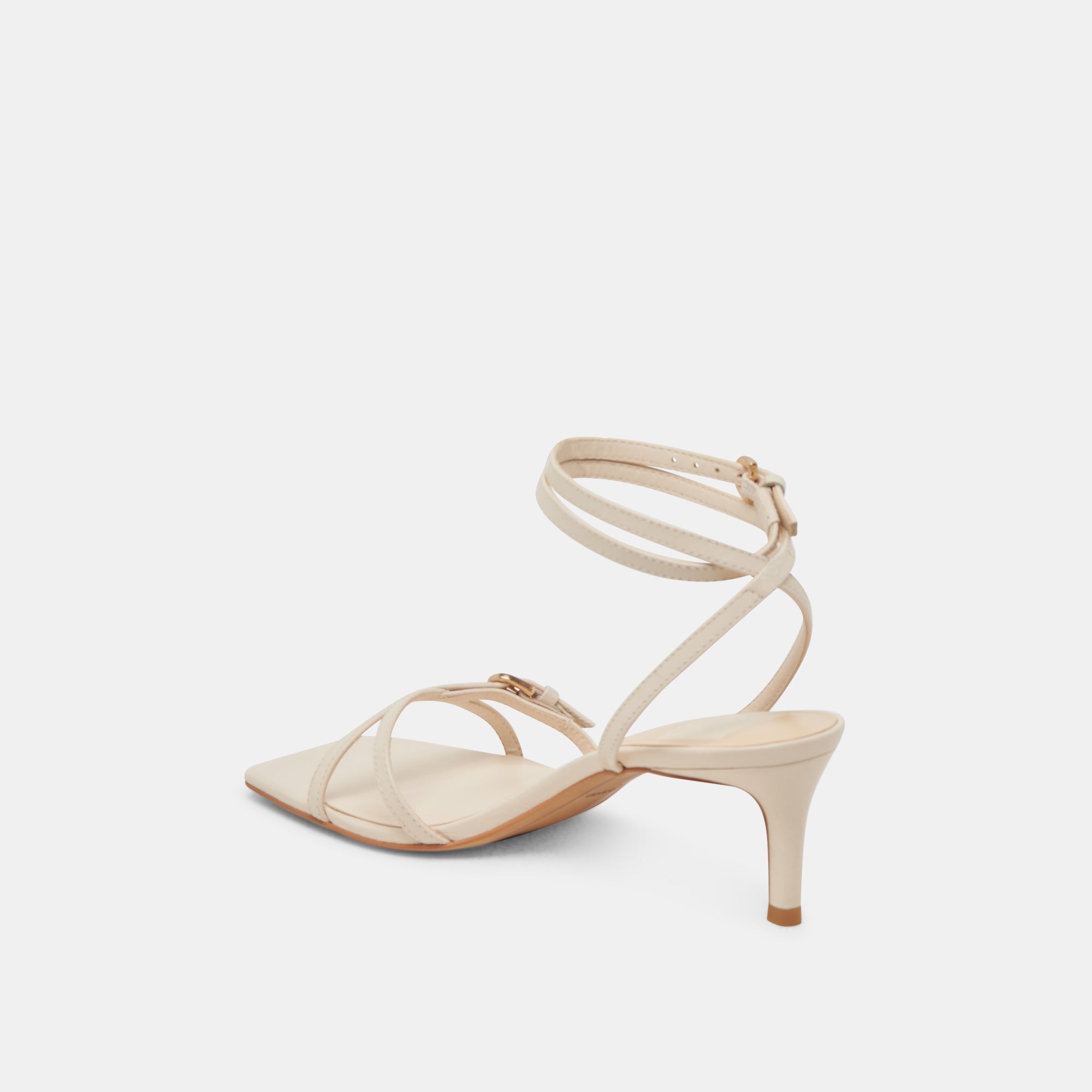 BAMBY HEELS BONE LEATHER