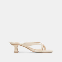 BREVEL HEELS BONE LEATHER