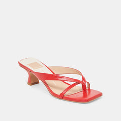 BREVEL HEELS CHILI LEATHER